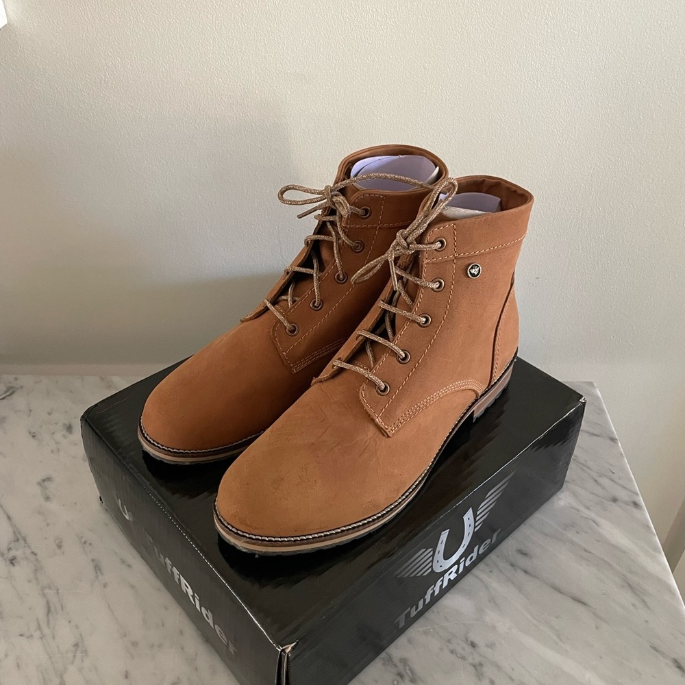TuffRider Women's Tan Lace Up Boots